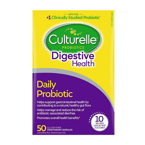Culturelle Digestive Daily Probiotic Vegetarian Capsules - YesWellness.com
