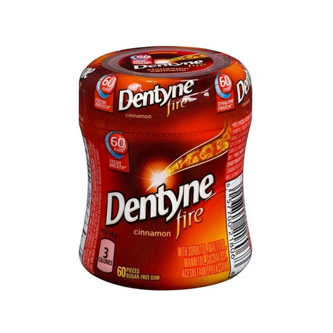 Dentyne Fire Cinnamon Sugar-Free Gum Bottle 60 Pieces