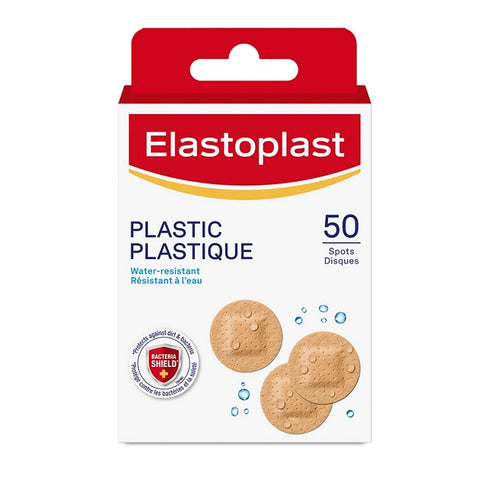 Elastoplast Plastic Water-Resistant Bandages 50 Spots