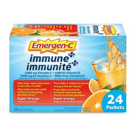 Emergen-C Immune Plus Super Orange 24 Packets