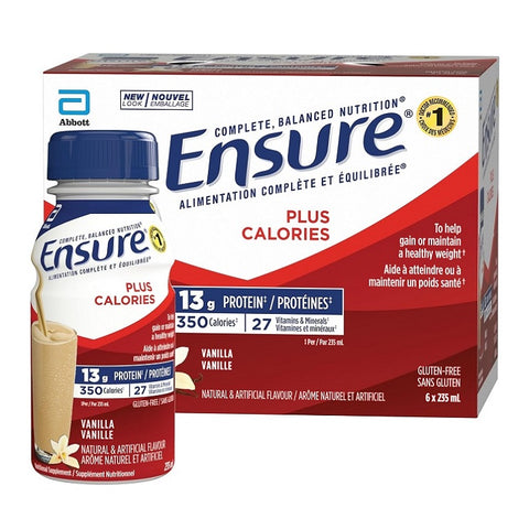 Ensure Plus Vanilla Nutrition Shake 6x235mL