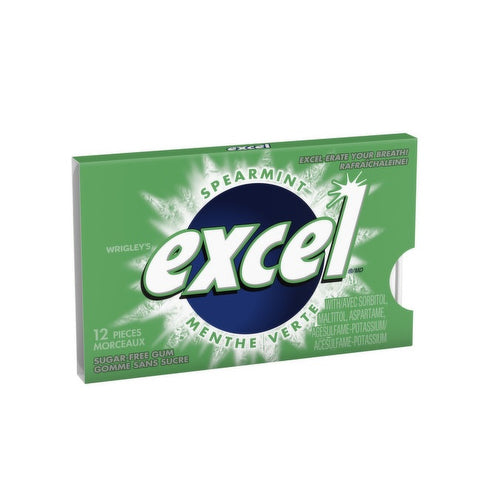 Excel Sugar-Free Chewing Gum 12x12 Pieces Spearmint 