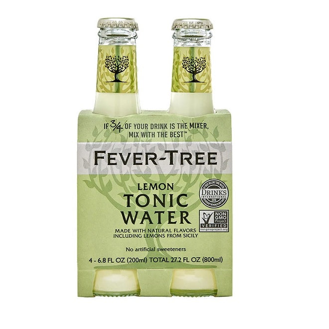 FeverTree Bitter Lemon Tonic 24 Pack 200mL Refreshing