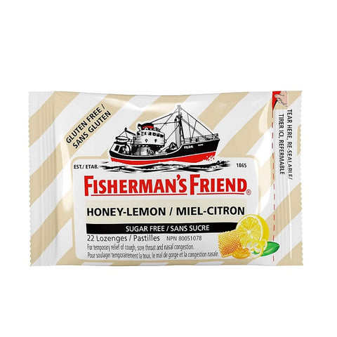 Fisherman's Friend Honey Lemon Sugar Free Lozenges - 22 Lozenges