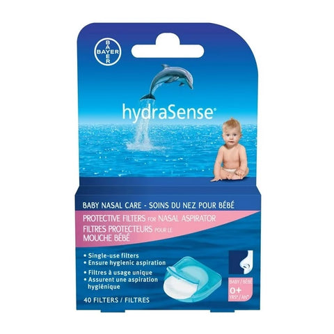 HydraSense Baby Protective Filters For Nasal Aspirator 40 Filters 
