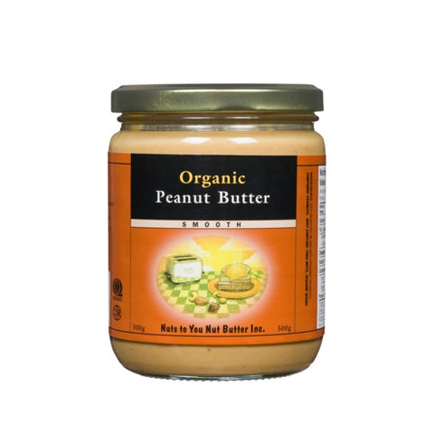 Nuts To You Organic Peanut Butter Smooth 500g 