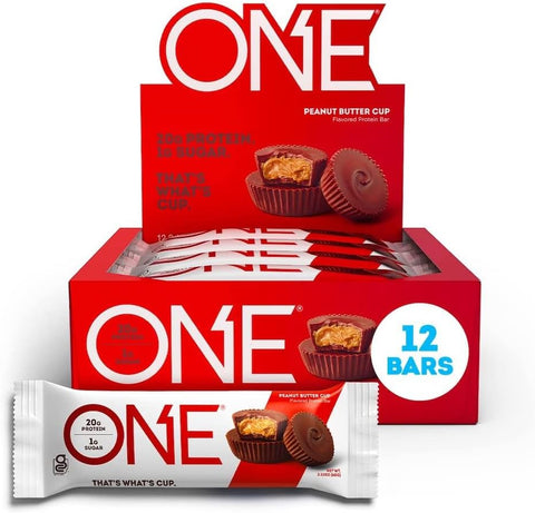 Expires June 2024 Clearance One Bar Peanut Butter Cup 60g x 12 Bars box - YesWellness.com