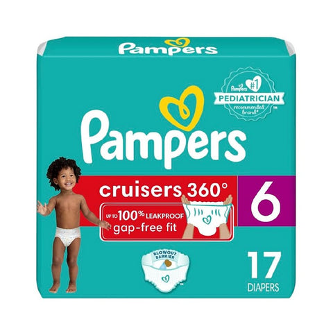 Pampers Cruisers 360 Size 6 17 Diapers