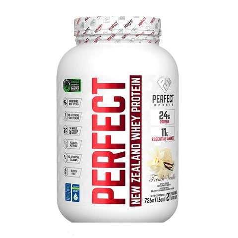 Perfect Sports PERFECT New Zealand Whey Concentrate 1.6 lbs (Various Flavours) - YesWellness.com