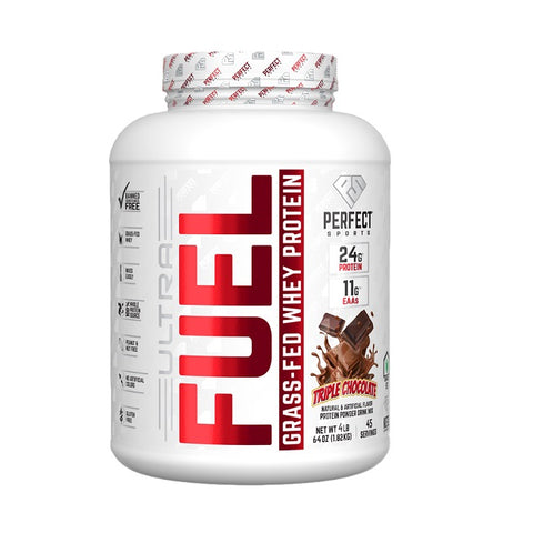 Perfect Sports ULTRA FUEL - Grass-Fed Whey Protein 4Lbs Triple Chocolate 