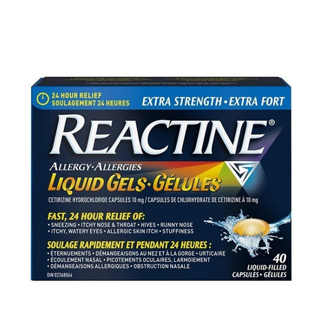 Reactine Allergy Extra Strength Liquid Gels 40 Liquid