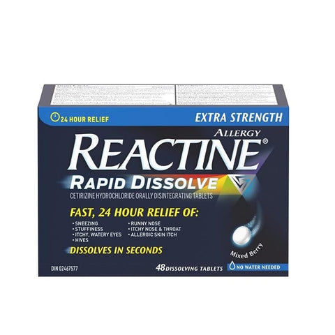 Reactine Allergy Rapid Dissolve Tablets Extra Strength - YesWellness.com