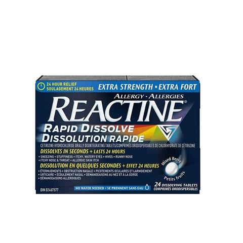 Reactine Allergy Rapid Dissolve Tablets Extra Strength - YesWellness.com