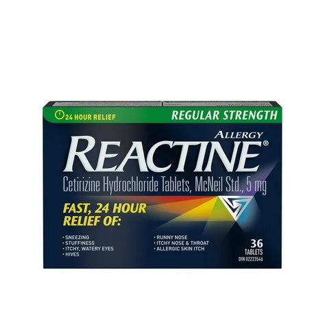 Reactine Allergy Regular Strength 36 Tablets