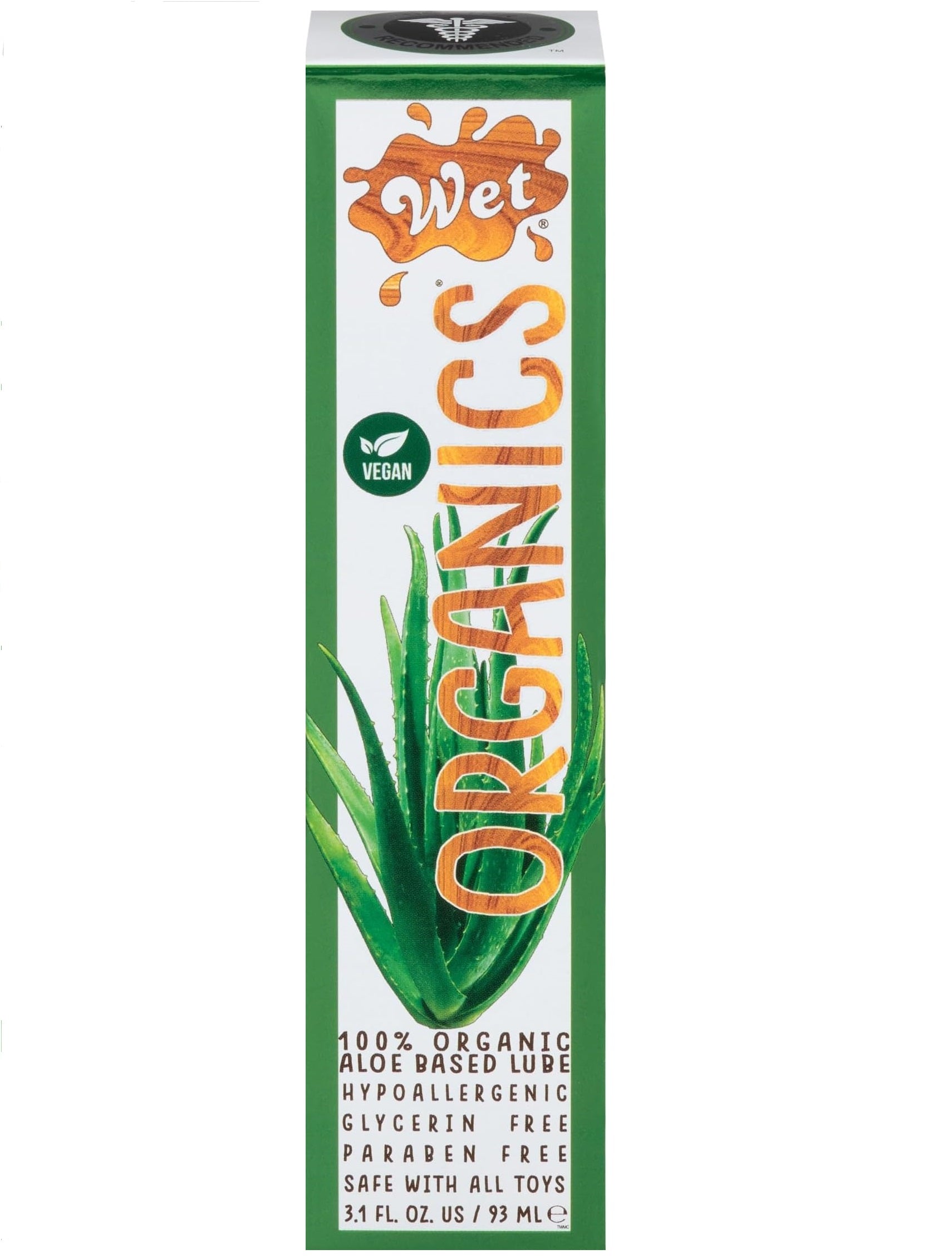 Wet Organics Organic Aloe Based Lubricant 93mL Wet Organics Organic Aloe Based Lubricant 93mL
