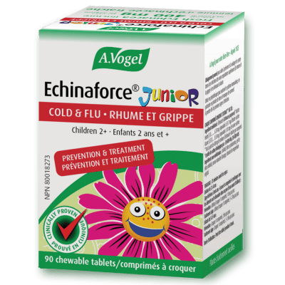 Expires July 2024 Clearance A. Vogel Echinaforce Cold and Flu Junior 90 Chewable Tablets - YesWellness.com