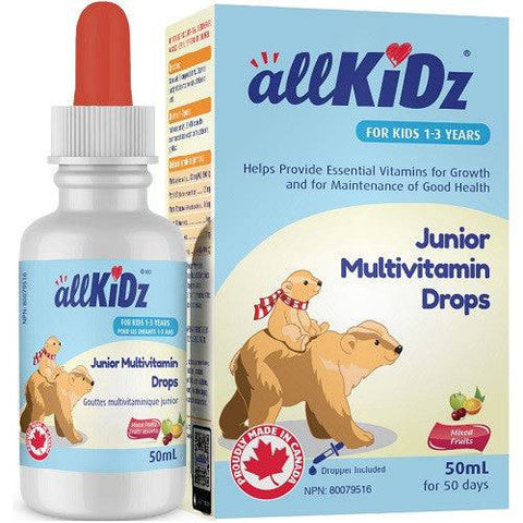 allKiDz  Junior Multivitamin Drops 50ml - YesWellness.com