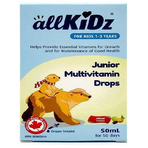 allKiDz  Junior Multivitamin Drops 50ml - YesWellness.com