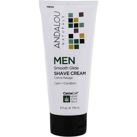 Andalou Naturals Men Smooth Glide Shave Cream 178mL - YesWellness.com