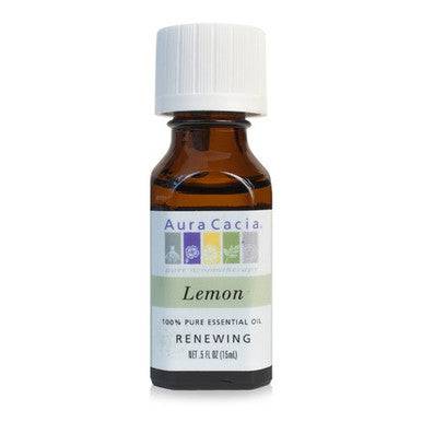 Aura Cacia Lemon Essential Oil 15 ml - YesWellness.com