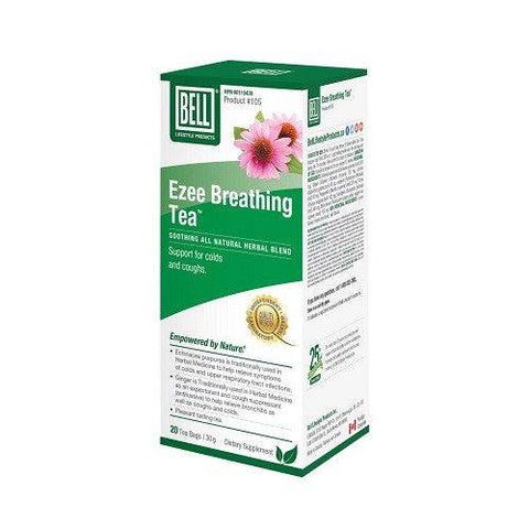 Bell Lifestyle Products Ezee Breathing Tea Soothing All Natural Herbal Blend 20 Tea Bags - YesWellness.com