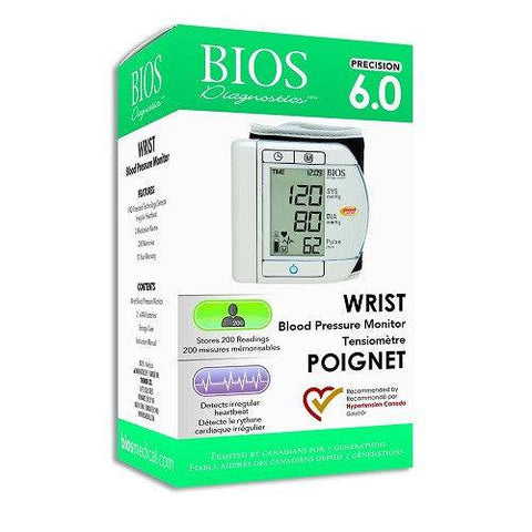 BIOS Medical Diagnostic Precision Series 6.0 Wrist Blood Pressure Monitor - YesWellness.com