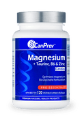 CanPrev Magnesium + Taurine, B6 & Zinc for Cardio 120 veg capsules - YesWellness.com