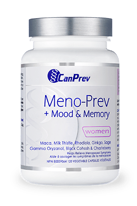 CanPrev Meno-Prev + Mood & Memory for Women 120 veg capsules - YesWellness.com