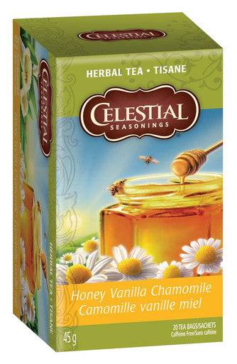 Celestial Seasonings Herbal Tea Honey Vanilla Chamomile 20 Tea Bags - YesWellness.com