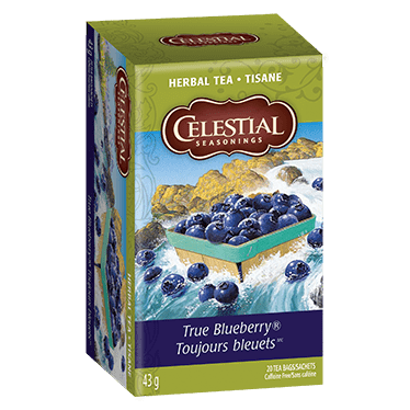 Expires July 2024 Clearance Celestial Seasonings Herbal Tea True Blueberry 20 Tea Bags - YesWellness.com