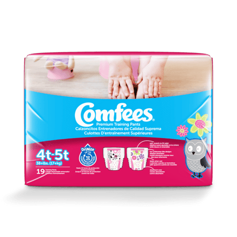 Comfees Premium Training Pants For Girls - Size 4t-5t  19 Pack - YesWellness.com