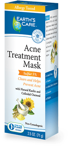 Earth's Care Acne Spot Treatment Mask / 5% Sulfur 71 grams - YesWellness.com