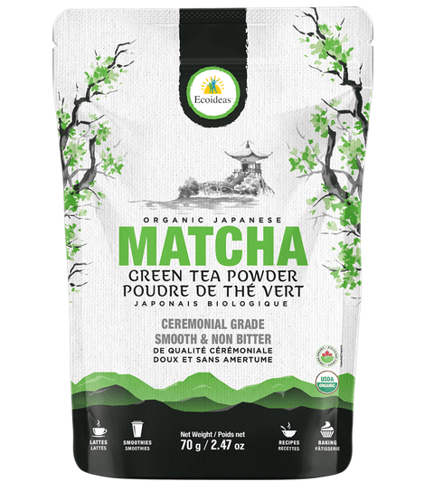 Ecoideas Organic Japanese Matcha Green Tea Powder 70g - YesWellness.com