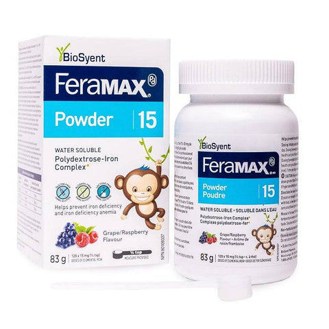 Feramax Powder 15 Water Soluble Polydextrose-Iron Complex 83g - YesWellness.com