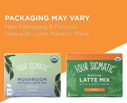 Four Sigmatic Matcha Latte Mix with Lion's Mane - Think (10 Packets) - YesWellness.com