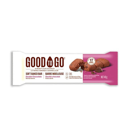 Good To Go Double Chocolate Keto Bars 9 x 40g Box - YesWellness.com