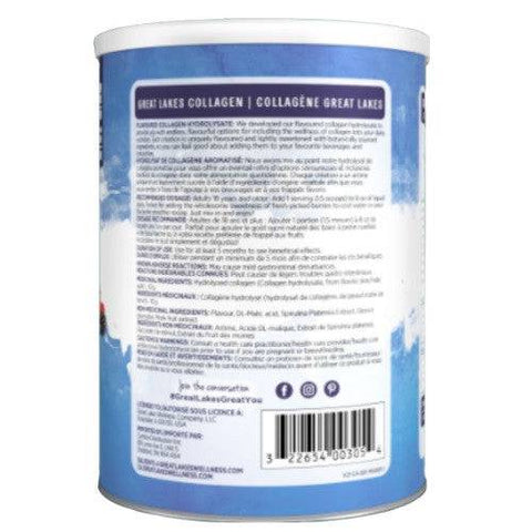 Great Lakes Gelatin Kosher Collagen Hydrolysate Mixed Berry Flavour 283g - YesWellness.com