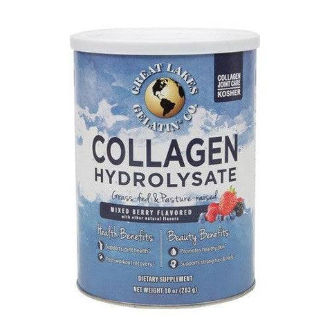 Great Lakes Gelatin Kosher Collagen Hydrolysate Mixed Berry Flavour 283g - YesWellness.com