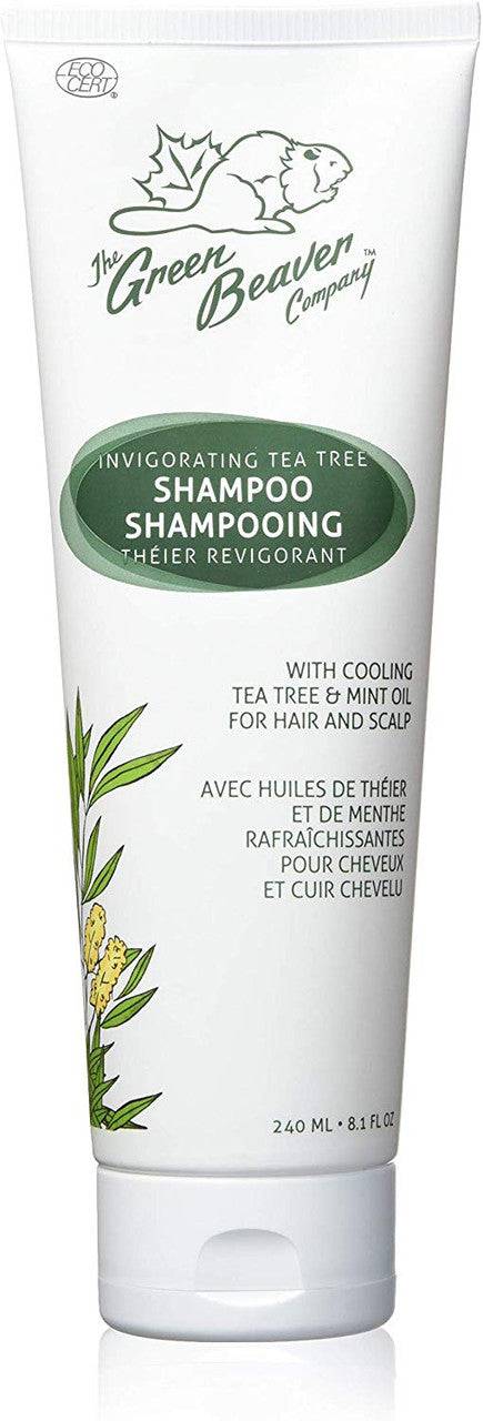Green Beaver Invigorating Tea Tree Shampoo 240mL - YesWellness.com