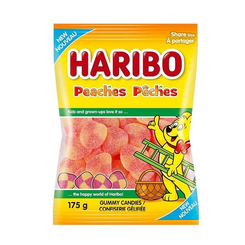 HARIBO Peaches Gummy Candies 175g - YesWellness.com