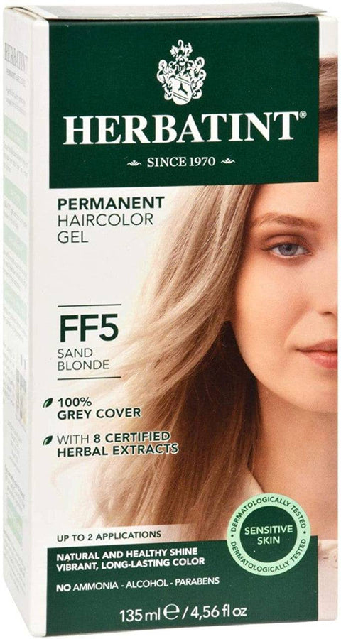 Herbatint Permanent Hair Colour Gel FF5 Sand Blonde 135mL - YesWellness.com