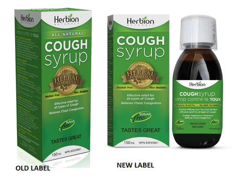 Herbion All Natural Cough Syrup Alcohol-Free Sugar-Free 150ml - YesWellness.com