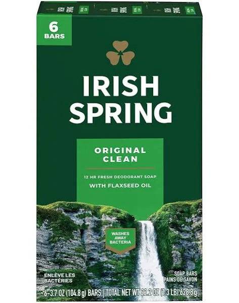 Irish Spring Original Clean Bar Deodorant Soap - YesWellness.com