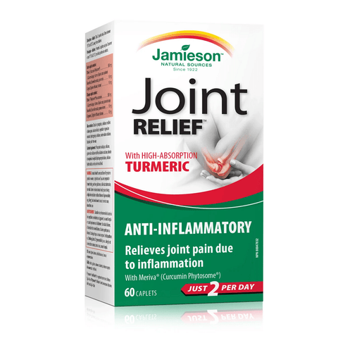 Jamieson JointRelief with High-Absorption Turmeric - Anti-Inflammatory (Formerly BodyGuard) 60 Caplets - YesWellness.com