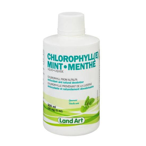 Land Art Liquid Chlorophyll Mint 500mL - YesWellness.com