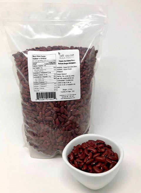 Left Coast Organics Organic Red Kidney Beans 2.27kg - YesWellness.com