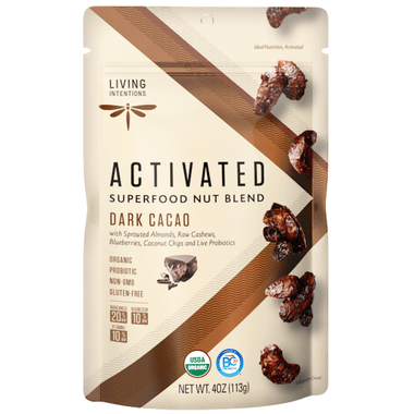 Living Intentions Activated Superfood Nut Blends Dark Cacao 113 grams - YesWellness.com