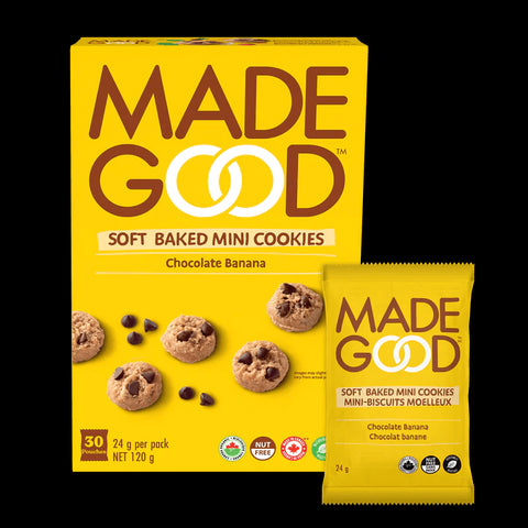 MadeGood Soft Baked Mini Cookies 30 x 24g - YesWellness.com
