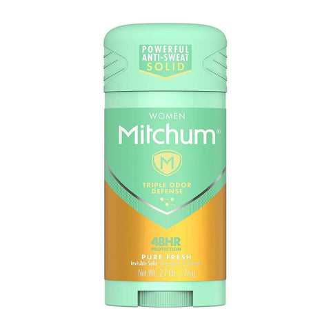 Mitchum Women Triple Odor Defense Invisible Solid Antiperspirant & Deodorant Pure Fresh 76g - YesWellness.com