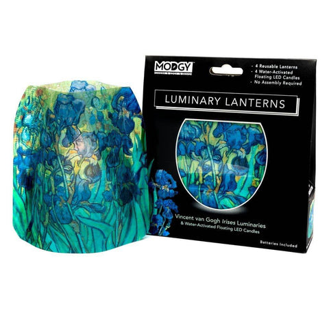 Modgy Luminary Lanterns Irises - Van Gogh - YesWellness.com